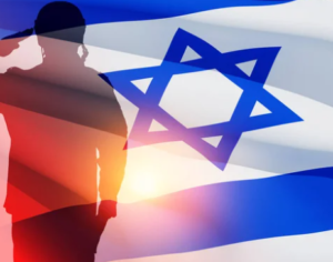 חייל ברקע של ישראל