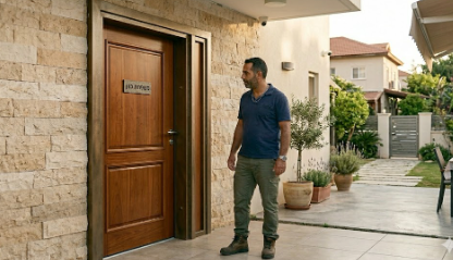 אילוסטרציה אדם מול דלת סגורה AI